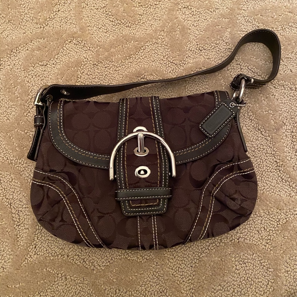 Brown coach purse